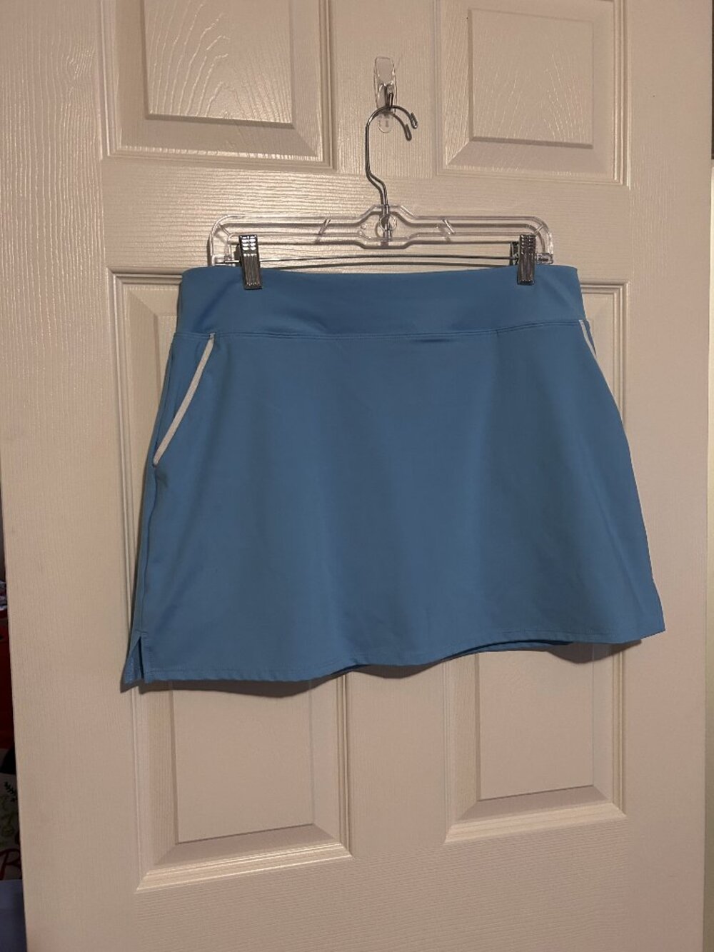 Sigrid Olsen Blue w/ White Trim Golf Tennis Skirt sz L